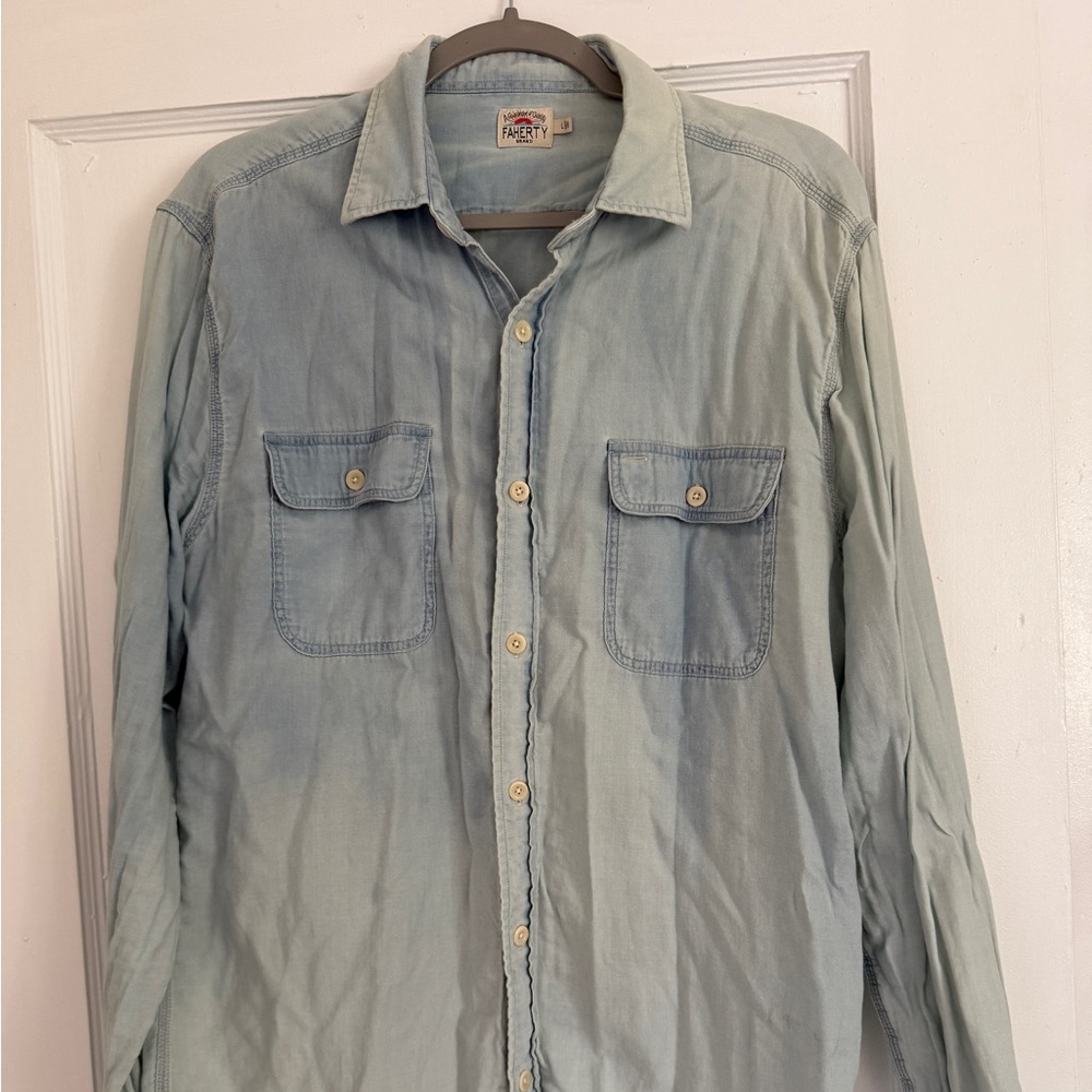 Faherty Chambray Button Down